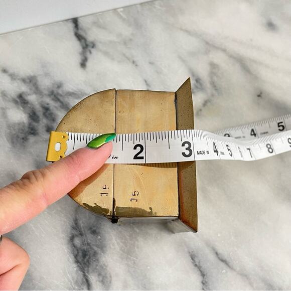 Vintage Small Gold Brass & Cedar Wood Lined Jewelry Box India Trinkets Reliquary - Picture 7 of 9